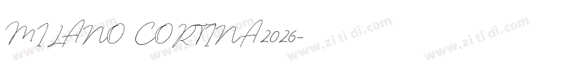 MILANO CORTINA2026字体转换